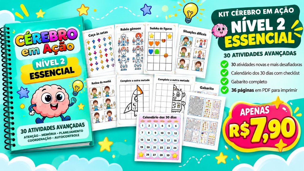 Kit Cérebro em Ação Nível 2 Versão Essencial